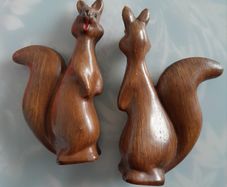 Pair of Squirrels c.1960s Ornaments