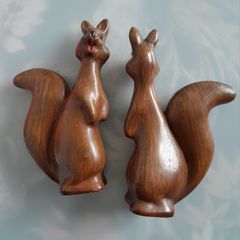 Pair of Squirrels c.1960s Ornaments
