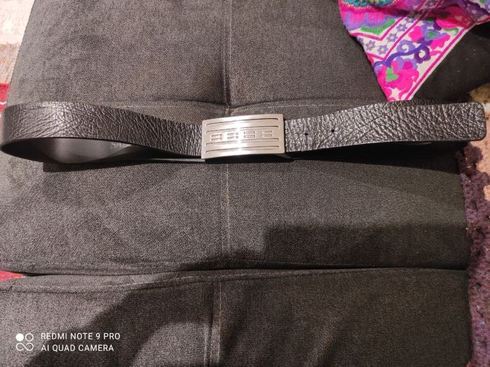 Luxury hand crafted leather belt