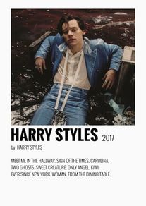 Harry Styles - Blue - Rare Mini Print/Poster