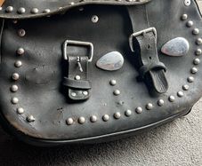 Harley Davidson saddle bag .pure leather