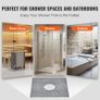 Shower Curb Kit, 914x914mm Shower Tray  Pan Kit with 160mm Central Drain, Lightweight EPS Shower Installation Kits with 2 Waterproof Cloths, Shower Pan Slope Sticks Fit for Bathroom Image 2
