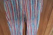 Robell Cropped Summer Striped Trousers 10