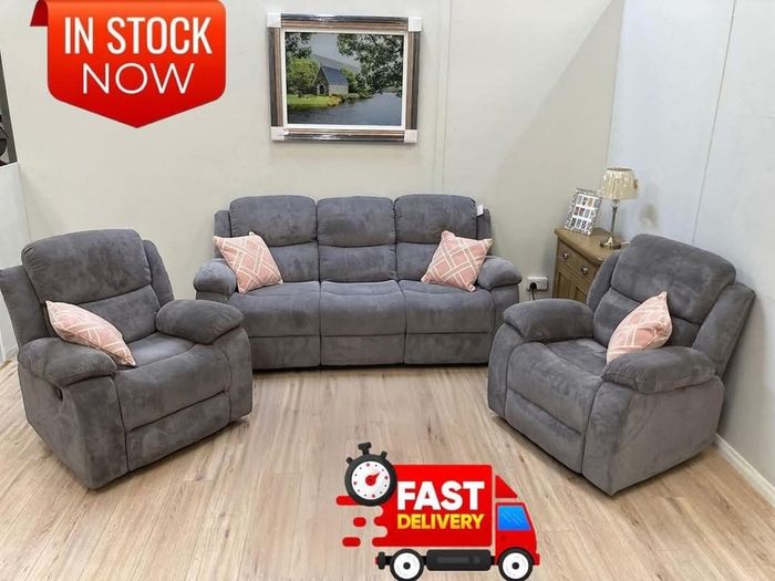 NEW Recliners Leather Couches 3+2 AND CORNER SETS In Different Design And Varities, Instock