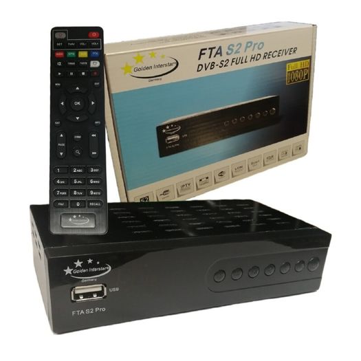 Golden Interstar Full Hd 1080p Fta Satellite Tv Receiver Box Dvb-s2 Free To Air