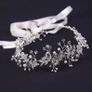 Pearl Rhinestone Hair Headband Tiara Hairpin For Women Bride Party, Wedding, Communion Image 3