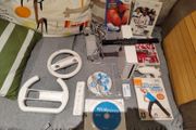 Nintendo Wii with Mario kart, Sports, Steering wheels and HDMI adapter