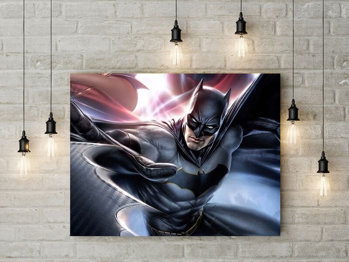 Cool batman picture printed on 3mm hard foamex board printed picture wall board for kids room wall decor