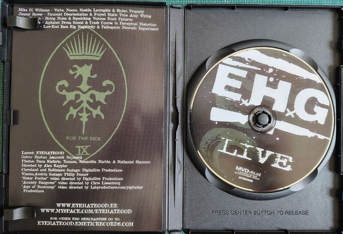 EyeHateGod - Live DVD (2011) NTSC Region 0 Sludge Metal EX+