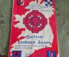 Rare Hurling Vintage Mid Century 1958 GAA ,Tipperary  v. Galway,senior hurling championship, all Ireland final programme