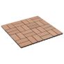 22 pcs Decking Tiles 30x30 cm 2 sqm WPC Brown Image 2