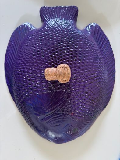 Arcoroc 'Poisson' fish-shaped glass plate