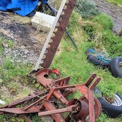 Plough and side mower.