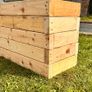 2 Meters Long Raised Garden Bed, Wooden Planter Box from 4x2" Image 2