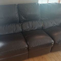 3 + 2 leather recliner sofas