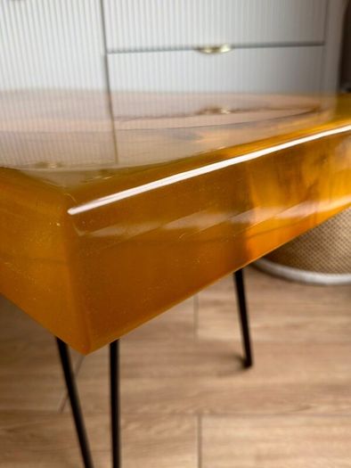 Handmade Epoxy Resin & Oak Table