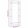 Wall Mirror Black 30x60 cm Rectangle Iron Image 4