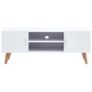 TV Cabinet White 120x40x46 cm MDF Image 2