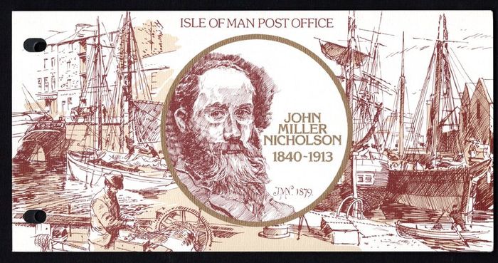 1987 Isle of Man Paintings by John Miller Nicholson 1840-1913 Commemorative Stamp Presentation Pack