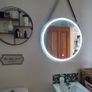 LED Mirrors Ensuite Many Sizes and Shapes Bathroom Bedroom Bluetooth Speakers Demister Antifog Fog Free Makeup Dual LED Bright Light Adjustable Brightness Touch Sensor Image 7