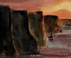 cliffs of moher watercolour