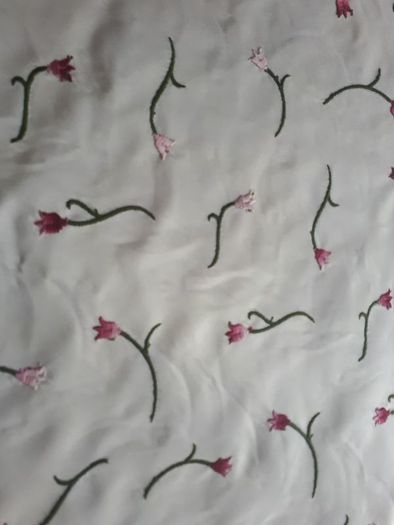Embroidered fabric