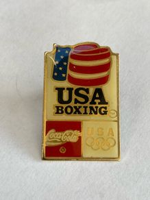 Coca Cola Boxing Olympic pin