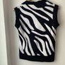 Boohoo Zebra Print knitted tank top size small Image 7