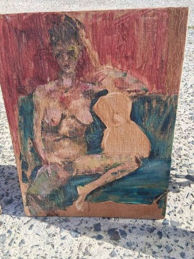 3 X George Weissbort Original Oil On Board