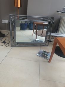 Large Wrought Iron Framed Mirror