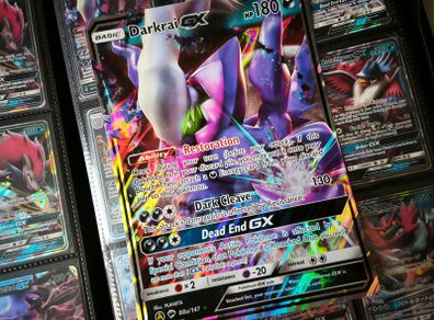 Darkrai GX ! Jumbo Oversized Card ! from Burning Shadows Set ! 2018 ! Pokemon Card !