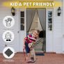 Magnetic Screen Door - Fit for Door Size:36 x 82 Inch, Screen Itself Size:38"x83", Hands Free Mesh Partition,Heavy Duty Curtain Keeps Bugs Out, Frame Hook & Loop, Pet and Kid Friendly Image 5