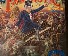 Elton John Captain Fantastic 1975 UK Vinyl LP with Original Lyric Booklet