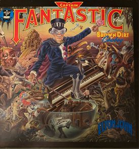 Elton John Captain Fantastic 1975 UK Vinyl LP with Original Lyric Booklet