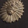 Large Heavy Metal Sacred Heart Medallion Image 4