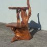 Unique Sculptural Tree Root Display Stand / Live Edge 2-Tier Table Image 7