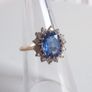 9 carat gold kyanite & topaz ring size N Image 2