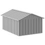 Dog House Grey 116.5x153x81.5 cm Galvanised Steel Image 4