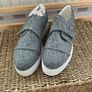 shoes lost ink grey Velcro flatform trainer style shoe size 40 Image 9