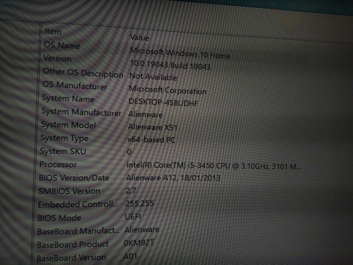 ALIENWARE desktop computer