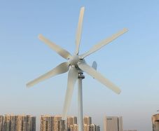 800 W Wind Turbine Generator 12 V 24 V 48 V, 6-Blade Horizontal Wind Turbine with MPPT Charge Controller for Home (48, Volt)