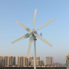 800 W Wind Turbine Generator 12 V 24 V 48 V, 6-Blade Horizontal Wind Turbine with MPPT Charge Controller for Home (48, Volt)