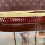 Vintage Stylish Brown Ceramic or Stoneware Corn on the cob Serving Dish Made in Taiwan 1960s 1970s 8 Holders Image 7