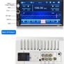 7 Inch Touch Screen Bluetooth Double Din Car Stereo with Backup Camera Support FM Radio Image 4