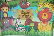 Animal Happy Birthday Banner