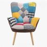 Kacy Upholstered Linen Armchair Image 2