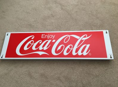 Coca Cola Sign large Metal Display 36" x 10"