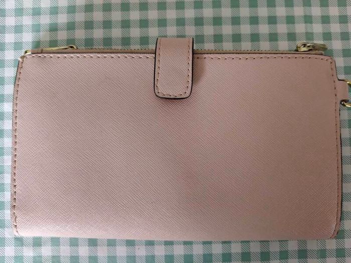 Michael Kors MK Jet Set Travel Double Zip Phone Wristlet Wallet - Powder Blush