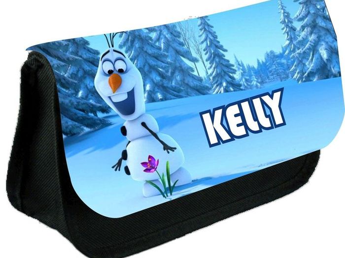 Disney Frozen Olaf personalised pencil case Make up bag School Birthday Gift Boys Girls with your own name on it! / back to school stationery