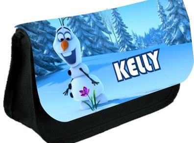 Disney Frozen Olaf personalised pencil case Make up bag School Birthday Gift Boys Girls with your own name on it! / back to school stationery